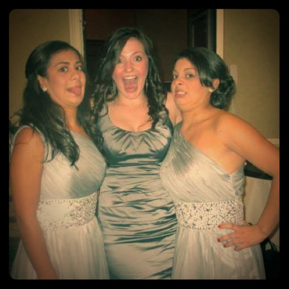 Silver Bridesmaid Dress